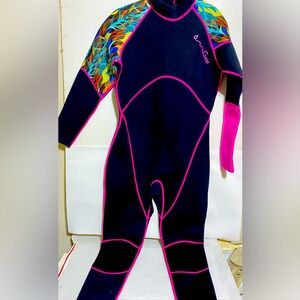 OMGear Wetsuit Full Body UV Protection One Piece Long Sleeves Plus Size 3X